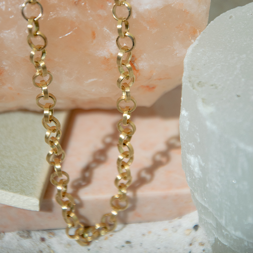 18 karaats geelgouden slingercollier